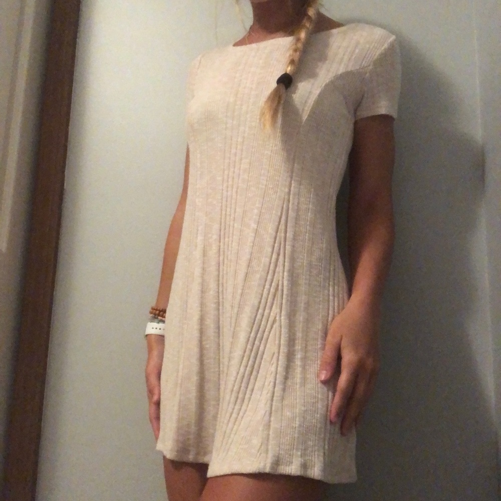 Tan “Sweater” Dress